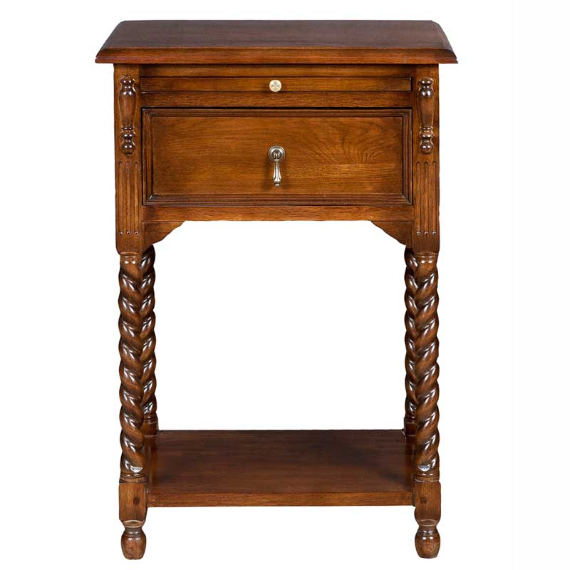 アンティーク調ツイストレッグテレフォンスタンド　輸入家具　【送料無料】