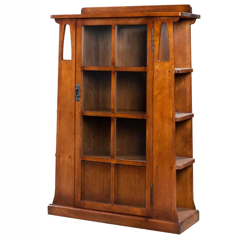 アンティーク調ブックケース　輸入家具　【送料無料】