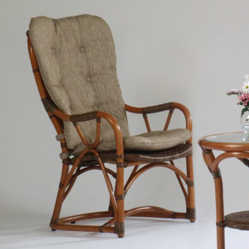 アコルデアームチェア(一人掛け)AB色　カザマ　ラタン・籐家具