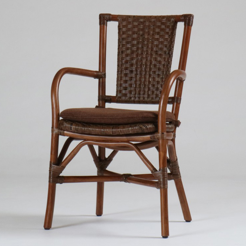 モンセラア-ムダイニングチェア(肘付き)　カザマ　ラタン・籐家具