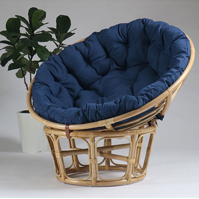 リラックスできるパパさんチェア(110)　カザマ　ラタン・籐家具