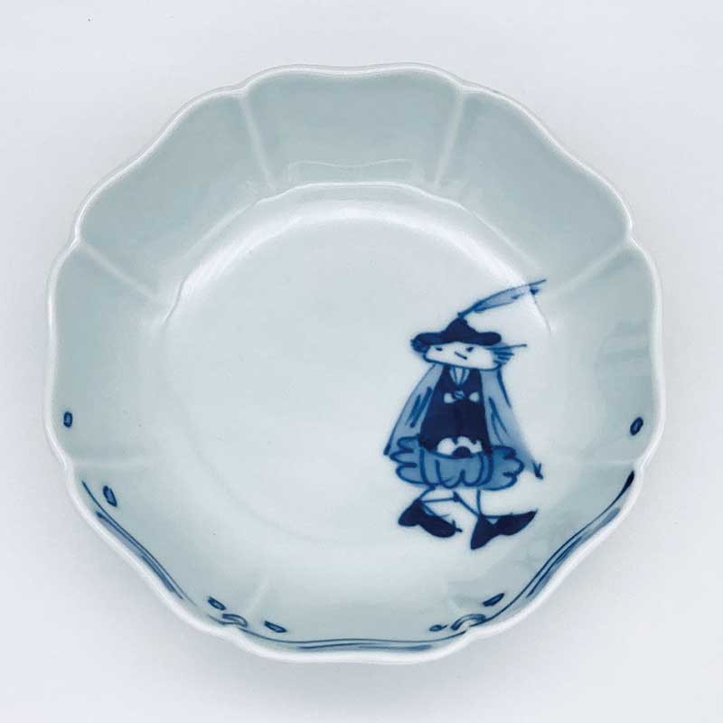 クラシックシリーズ 紅毛青花八方割小鉢　青花　有田焼