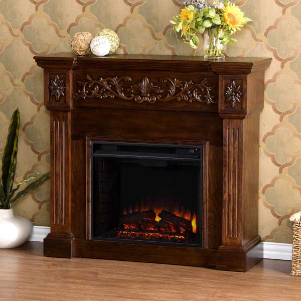 電気式暖炉3Dパワーヒーター カルバート リッチエスプレッソ/送料無料/ロイド