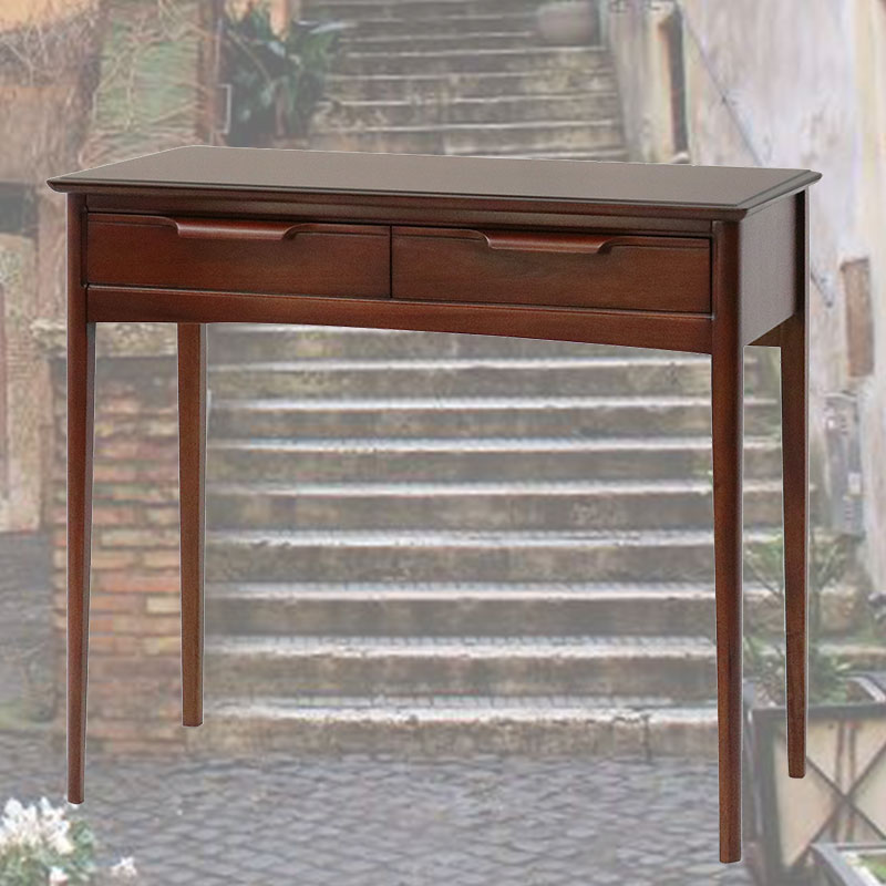 ミッドセンチュリースタイルの80cm幅コンパクトデスク　オーランド　逆輸入家具　【送料無料】