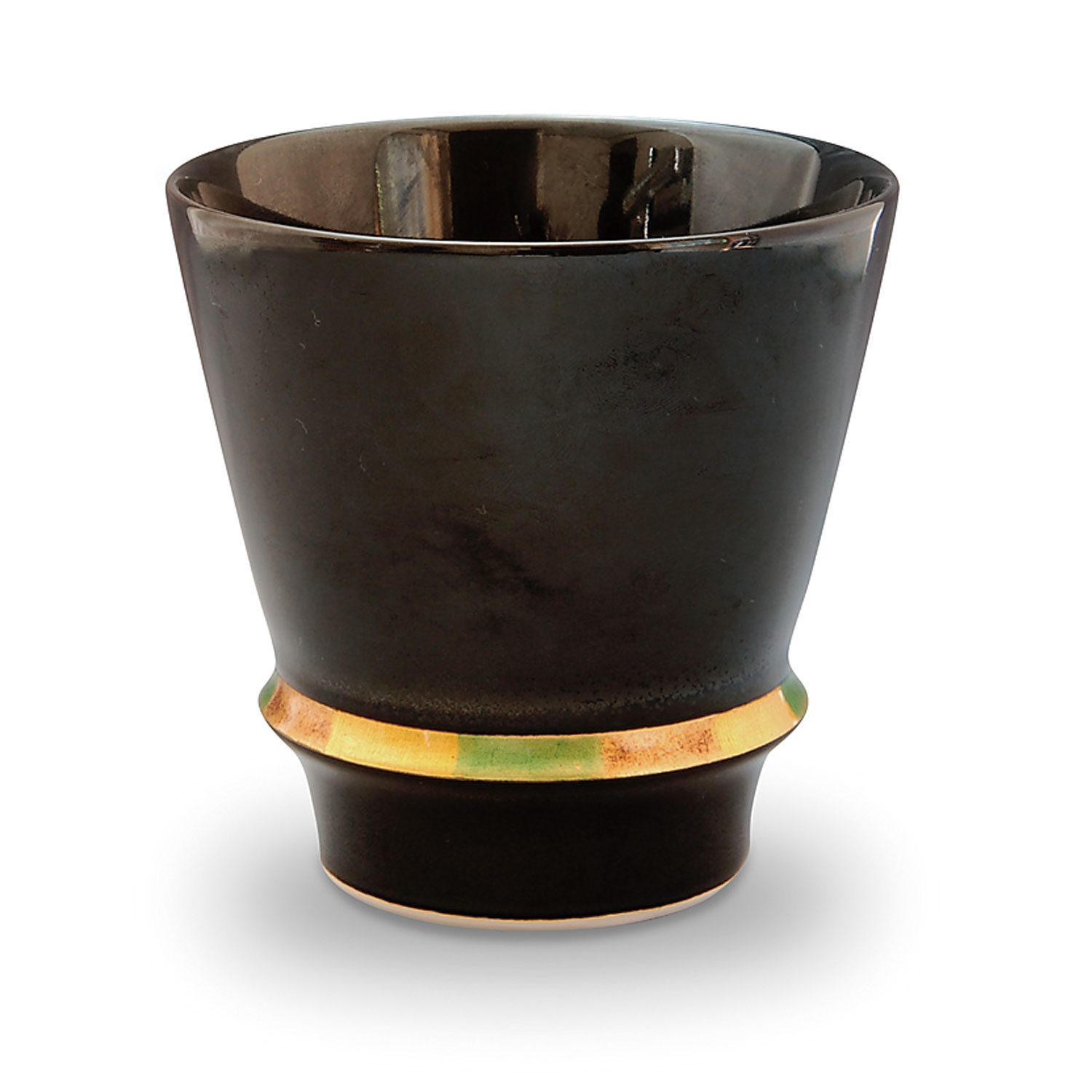 ハッピーリング(黒)　至高の焼酎グラス　有田焼　匠の蔵