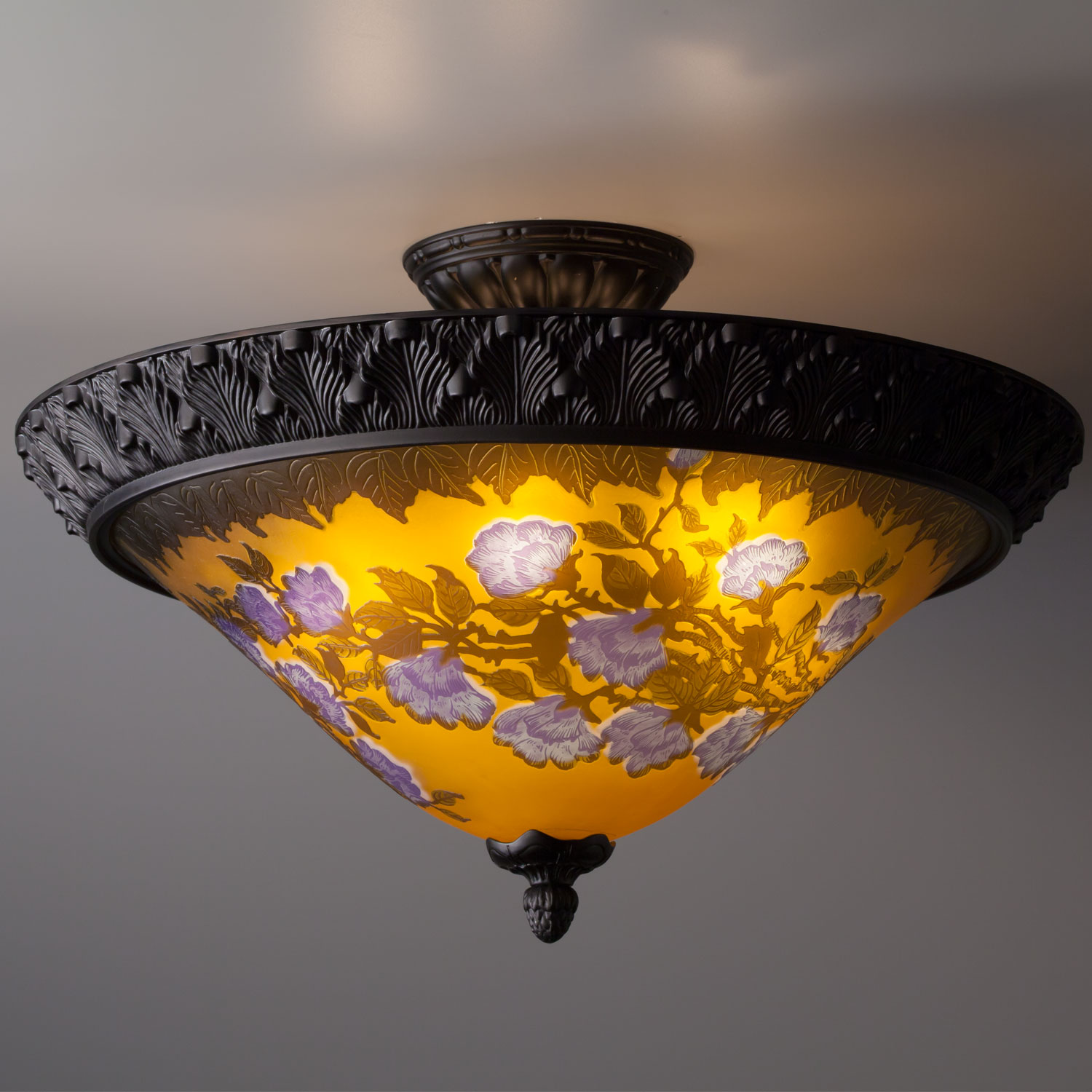 6灯シーリング照明　(マグノリア)　ガレコレクション　輸入照明　送料無料