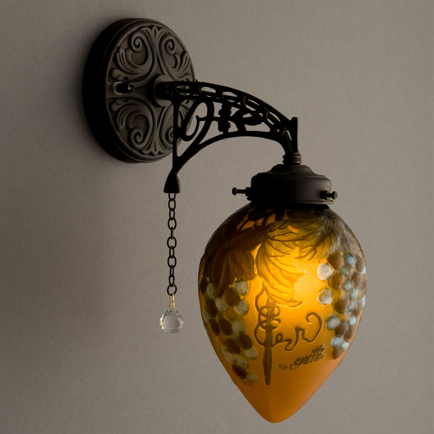 1灯ブラケット照明　(グレープ)　フィレンツェ　ガレコレクション　送料無料