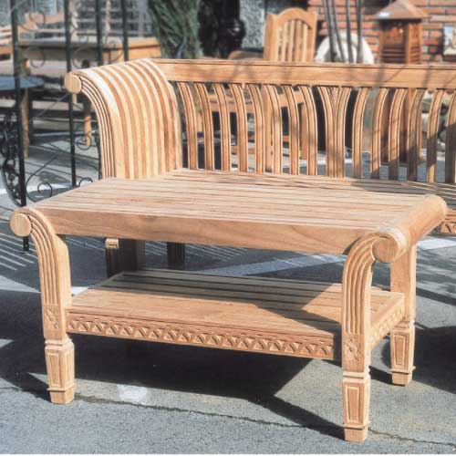 おしゃれなデザインのグランドテーブル　ガーデン家具　【送料無料】