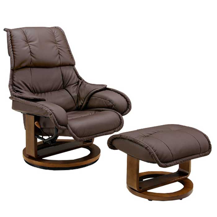 パーソナルリクライナー・プリメーラⅡDX(スツール付き)-ダークブラウン