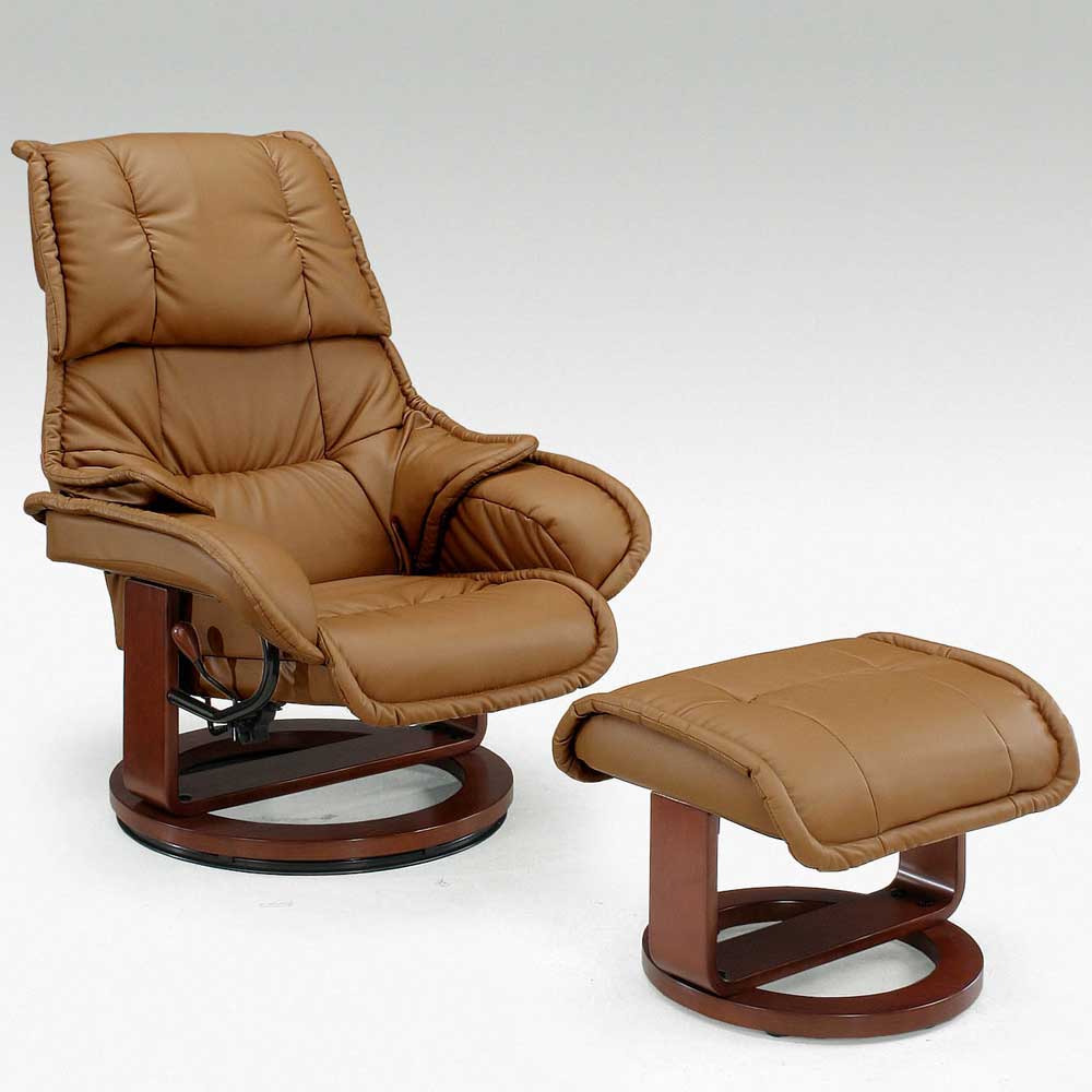 パーソナルリクライナー・プリメーラⅡDX(スツール付き)-ブラウン