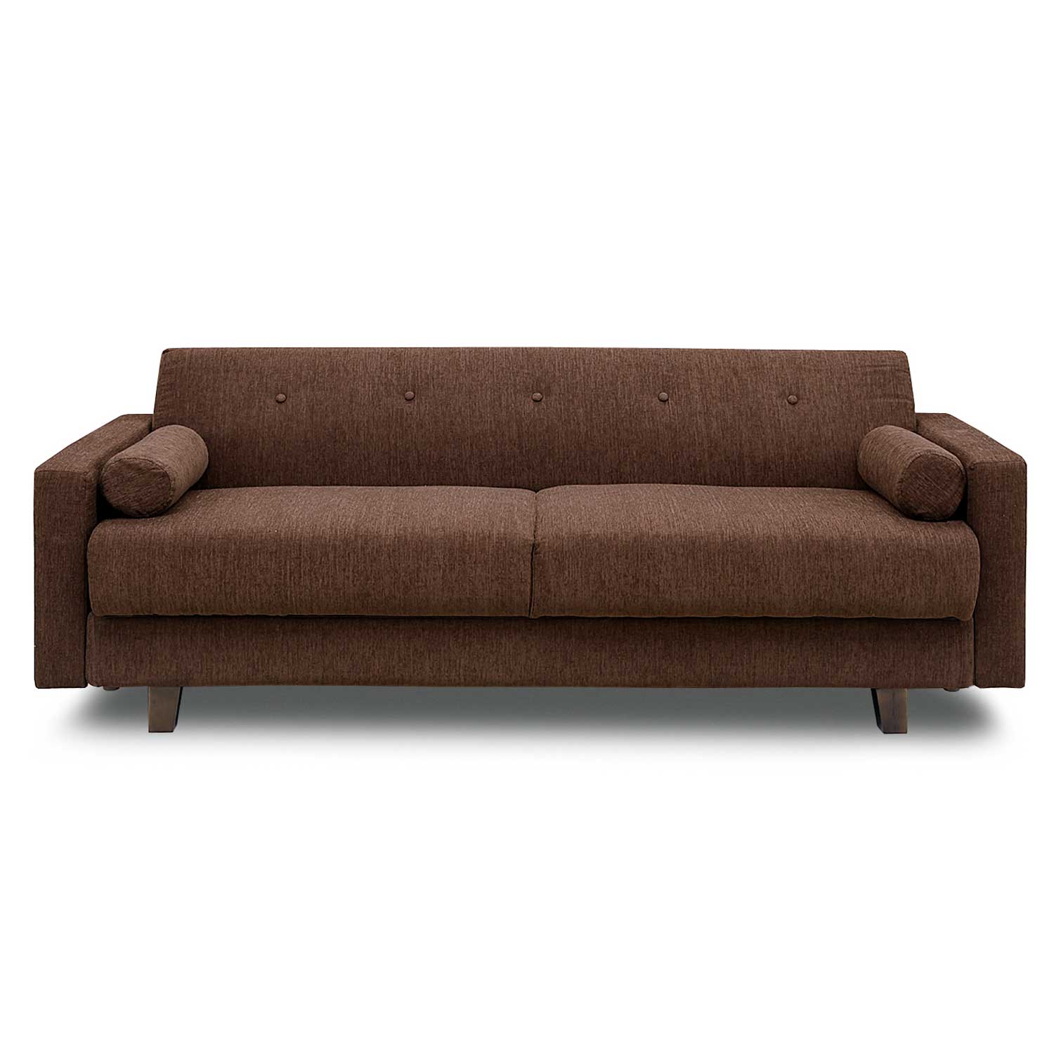 収納スペース付きソファーベッド・バサラⅡDX-ダークブラウン