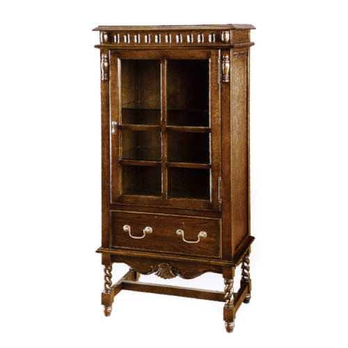 アンティーク調ツイストレッグキャビネット　輸入家具　【送料無料】