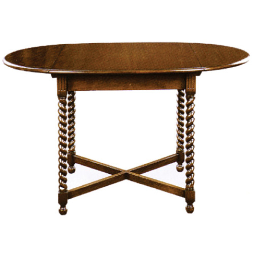 アンティーク調ダイニングテーブル120(バタフライ)　輸入家具　【送料無料】