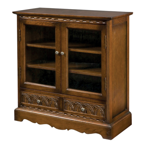 アンティーク調キャビネット(サイドボード)80cm幅　輸入家具　【送料無料】