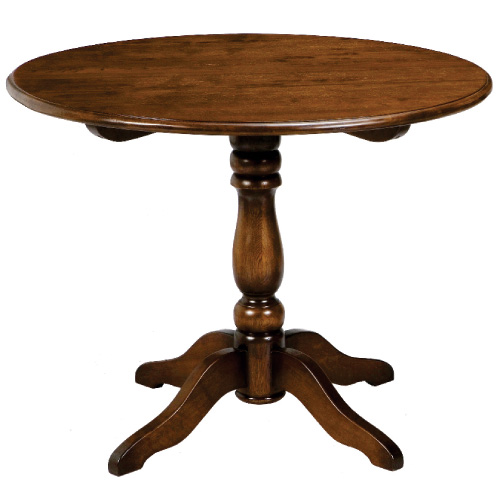 アンティーク調ダイニングテーブル90丸　輸入家具　【送料無料】