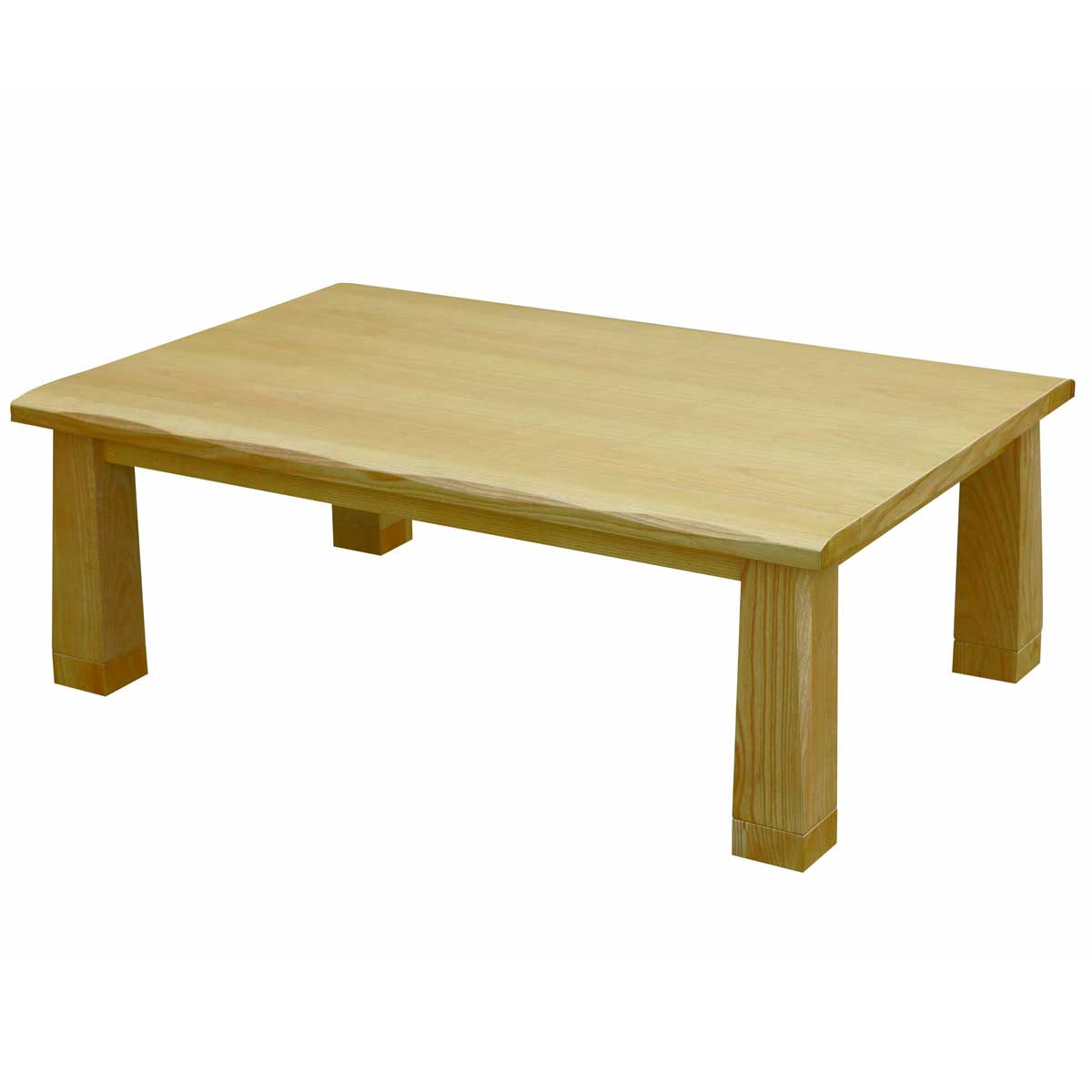 綺麗なタモ材天然杢の家具調こたつ135cm幅-こうきNA