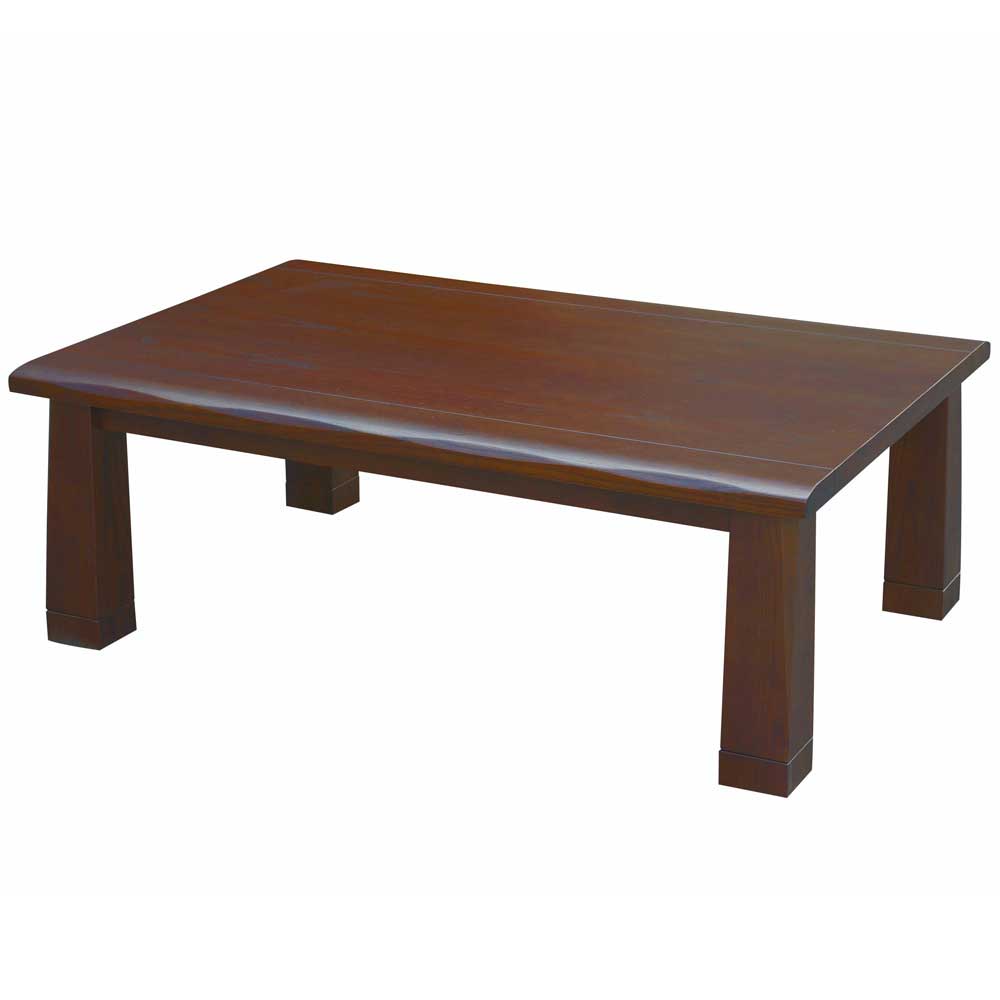 綺麗なタモ材天然杢の家具調こたつ135cm幅-こうきBR