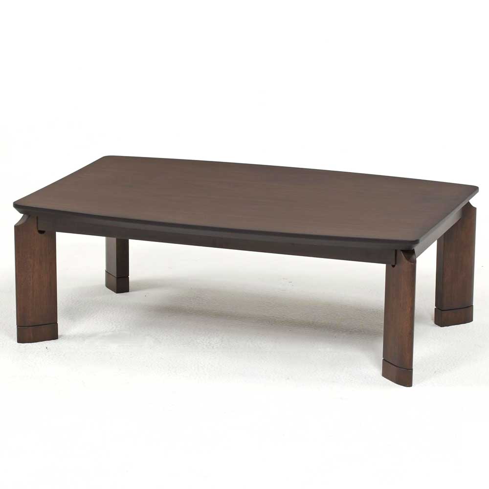 ウォールナットのシンプルなデザインの家具調こたつ105cm幅-モード-DX