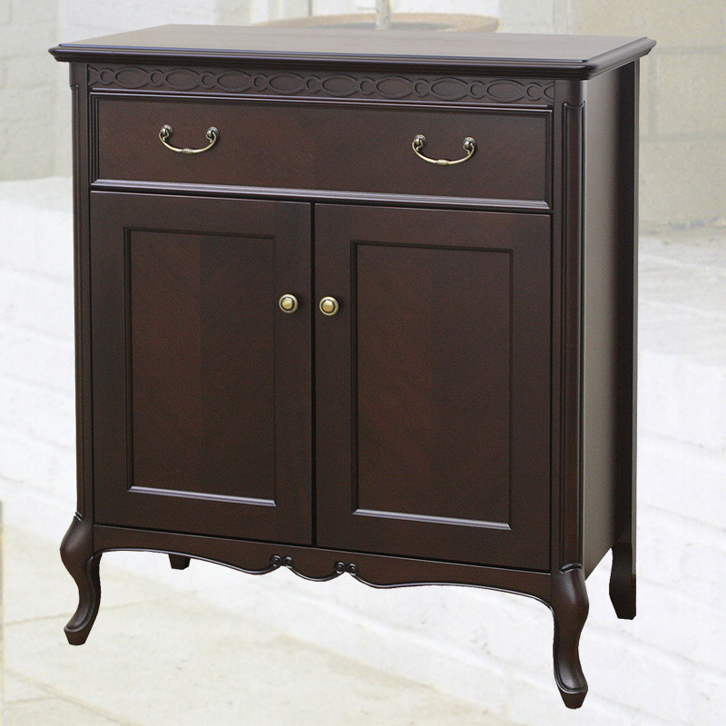 75cm幅の猫脚コンソールキャビネット　フルールDM　逆輸入家具