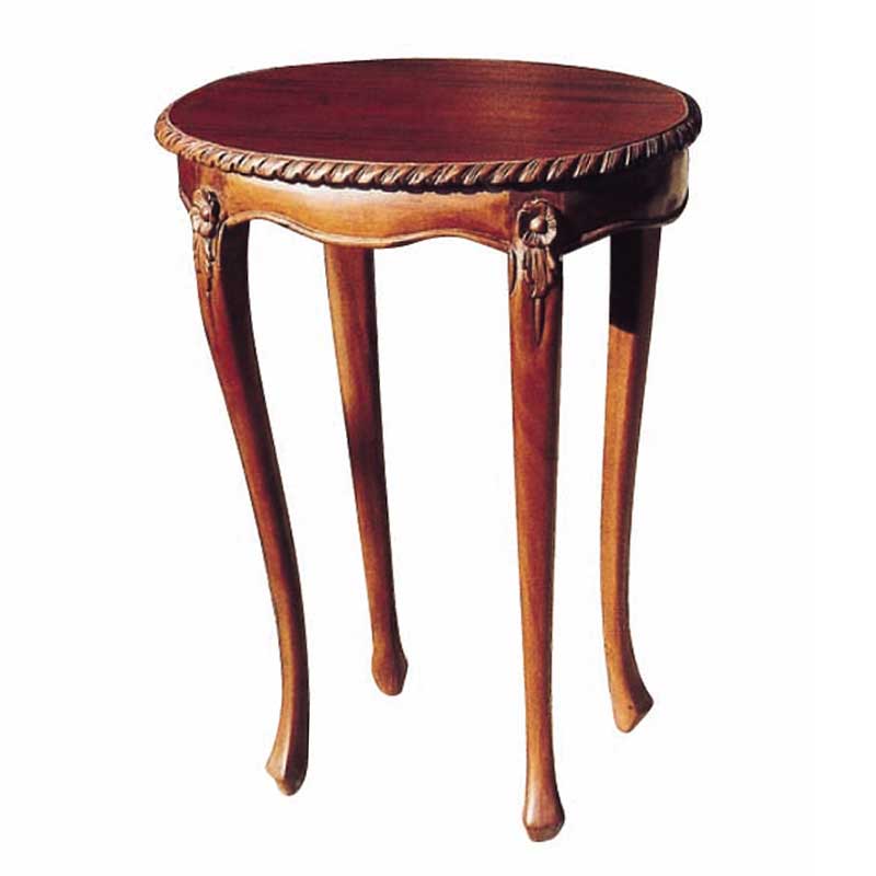 素朴なアジアンテイストのラウンドコンソール