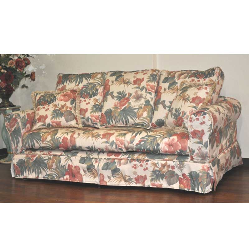 トロピカルムードのカバーリング3人掛けソファー