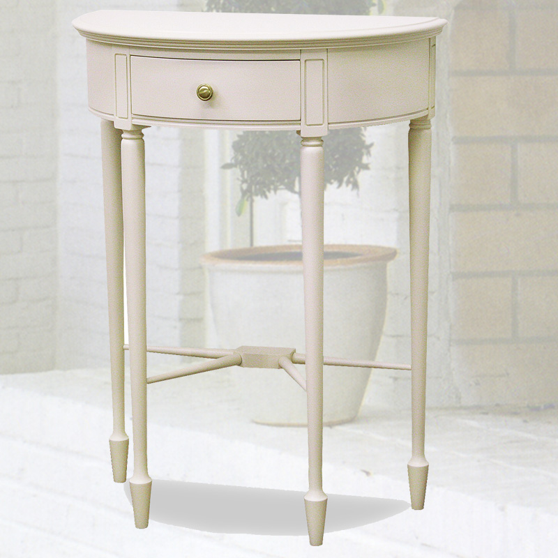 60cm幅のコンソール　フルールWDX　白の輸入家具　 【送料無料】