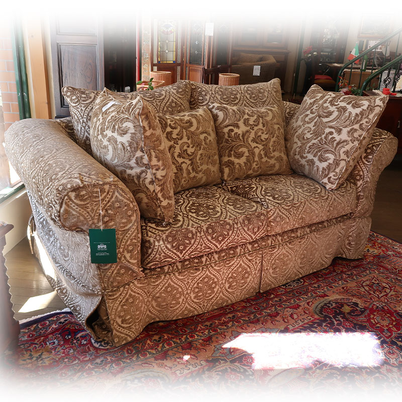 ソファー(カナダ製)2人掛け 　9042-37 サロンカフェ 現金決済10%OFF+送料半額