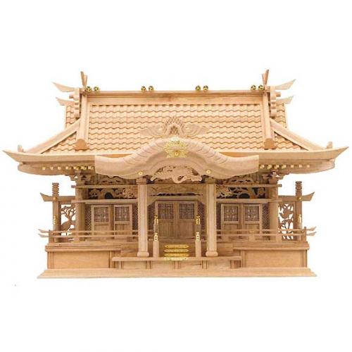 神棚　入母屋　三社堂　132