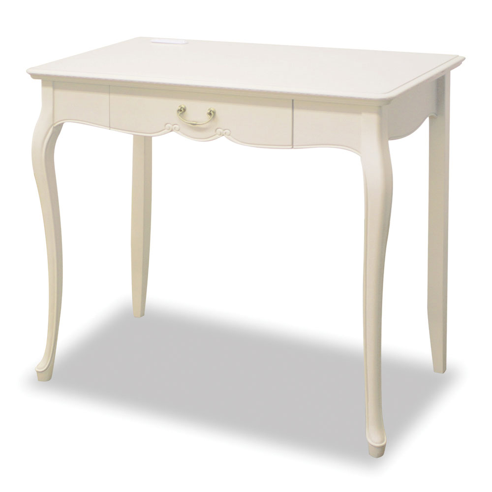 80cm幅のコンソールテーブルE　フルールWDX　白の輸入家具　 【送料無料】