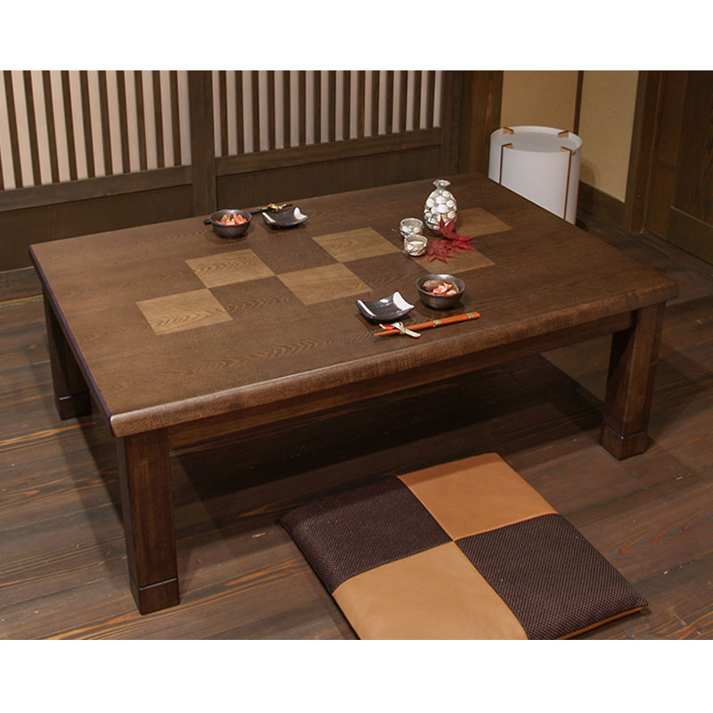 どんな空間にもマッチする家具調コタツ120cm幅-六花KR-DX