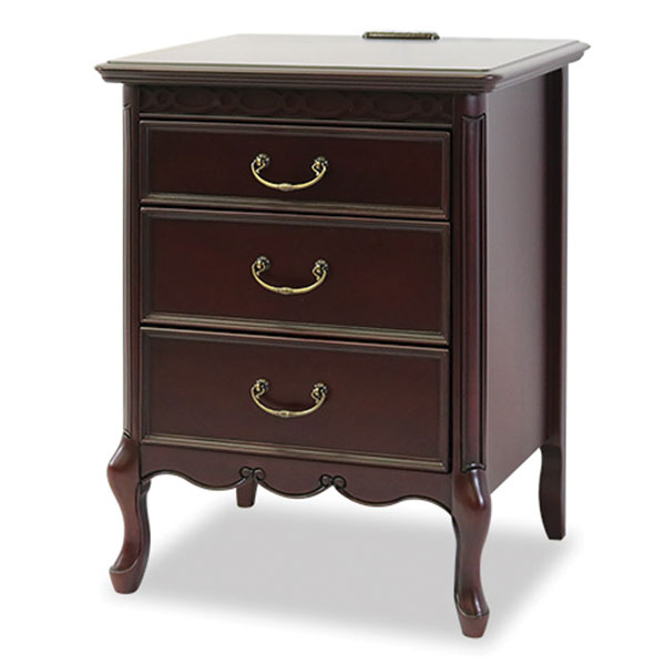 45cm幅の猫脚ナイトテーブルE型　フルールDM　逆輸入家具