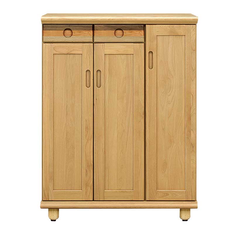 87cm幅スリムシューズボックス(下駄箱)ロータイプ　―パステルDX-87L