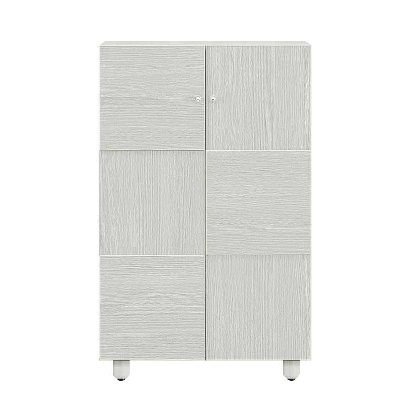 75cm幅ロータイプのシューズボックス(下駄箱)　オリーブ75L　ホワイト色