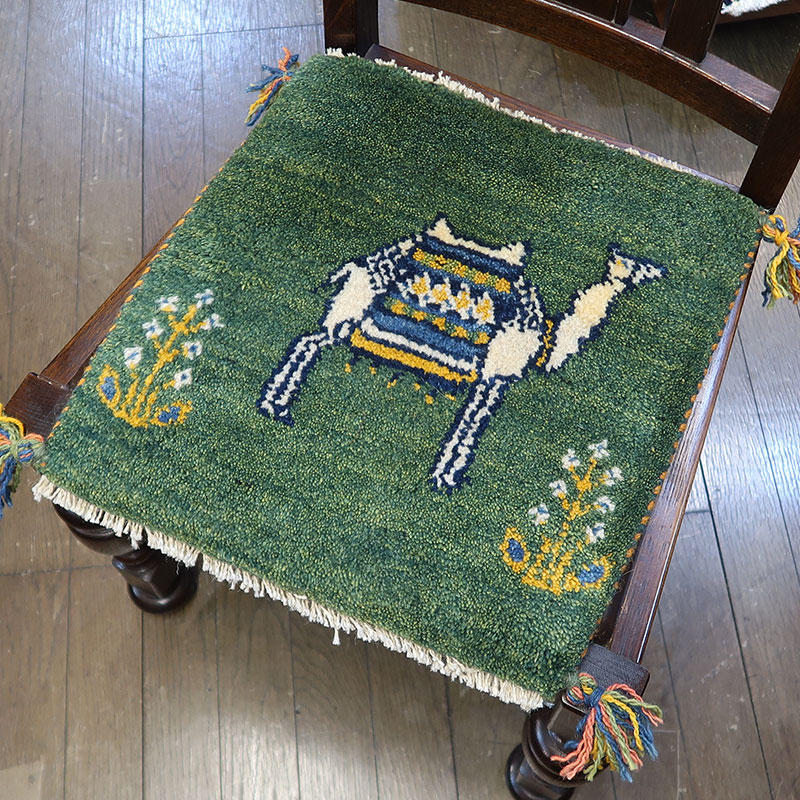 ペルシャ絨毯ギャッベ　AB-T957　座布団サイズ