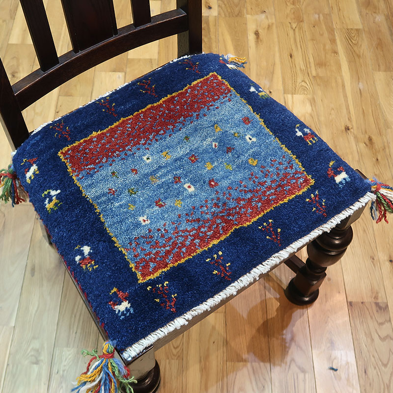 ペルシャ絨毯ギャッベ　AB-AJ3021　座布団サイズ