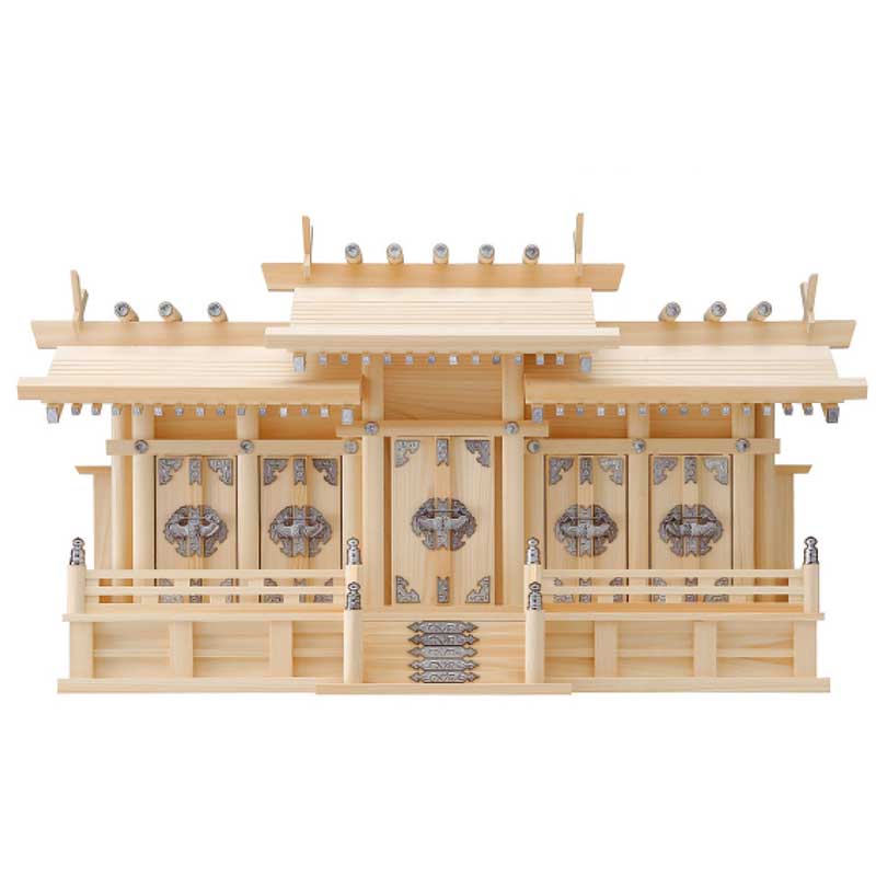 神棚　屋根違い　五社シルバー　中