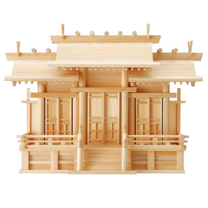 神棚　屋根違い　三社　唐戸　大