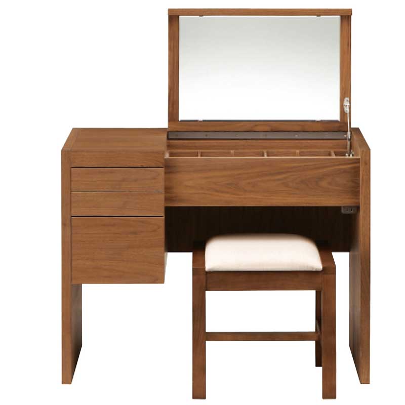 ライティングミラー　ベガ　ウォールナット