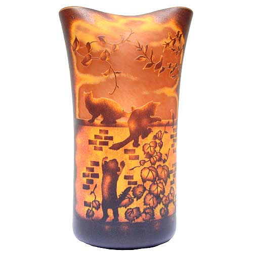 手造り宙吹きガラスミニランプ　ともだち