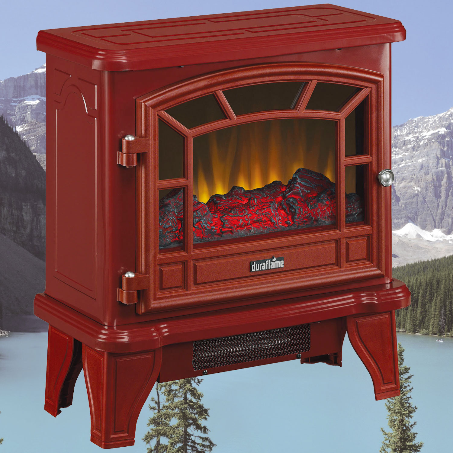 電気薪ストーブハートフォードレッド