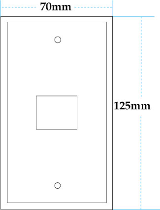 有田焼スイッチカーバーの図面です。