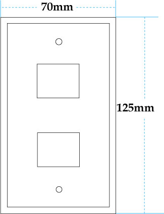 有田焼スイッチカーバーの図面です。