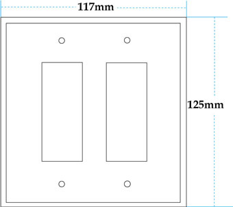 有田焼スイッチカーバーの図面です。