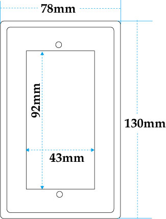 有田焼スイッチカーバーの図面です。