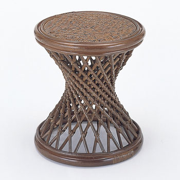 カバーを外した状態のラタンスツール