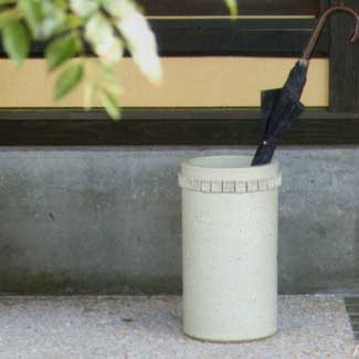 磁器傘立アップ