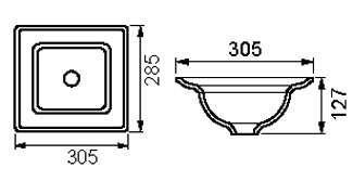 手洗い器サイズ