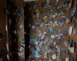 壁に並んだ「へら」