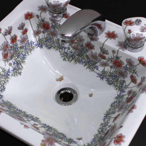 有田焼洗面ボウル