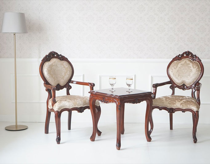 カフェテーブル3点セットの写真